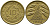 ГЕРМАНИЯ 10 РЕНТЕНПФЕННИГОВ 1924 А KM 33, J.309 алюминиевая бронза 96-633