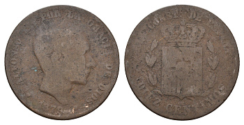 Испания 10 сентимо 1879 ОМ, Альфонсо XII (1874-1885) KM 675 бронза 4389-433