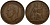 Великобритания 1 пенни 1940 Георг VI (1936-1952) KM 845, Spink 4114 бронза 4599-243