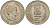 Индия 5 рупий 1985 на смерть Индиры Ганди KM 150 медно-никель aUNC 97-335