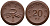 Саксония 20 пфеннигов 1921 колосья и серп J. N 53 фарфор UNC 1094-9-32