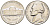 США 5 ЦЕНТОВ 1970 S, ДЖЕФФЕРСОН KM А192 медно-никель 4519-527