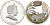 Острова Кука 2 доллара 2011 год Кролика, два белых кролика, цветная эмаль KM NEW серебро PROOF 1091-9-54