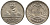 Гватемала 1/4 реала 1896 5 звезд, Испанское правление KM 162 серебро 112-1262