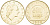 Италия 200 лир 1998 R, шестерня KM 105 алюминиевая бронза 4529-217