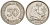 ФРГ 50 ПФЕННИГОВ 1950 F KM 109.1, J. 384 медно-никель 4532-343