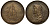 Франция медаль 1668 Людовик XIV, парусник, навигация, чекан XIX века, 56 гр, 50 мм бронза 1082-5-13
