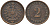 Германия 2 пфеннига 1876 A, старогербовка KM 2 медь 44-1268