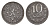 Люксембург 10 сантимов 1918 Шарлотта (1918-1964) KM 31 железо 4659-421