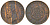 Румыния 2 бань 1900 B, Кароль I (1881-1914) KM 27 медь 4615-344