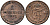 Мекленбург-Шверин 5 пфеннигов 1872 В, Фридрих Франц II (1842-1883) KM 317 (C104), Jaeger 62, AKS 45 медь 117-514