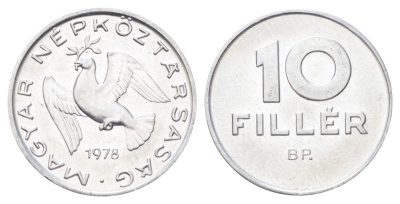 Венгрия 10 филлеров 1978 KM 572 алюминий UNC 4701-416
