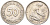 ФРГ 50 пфеннигов 1950 F KM 109, J. 384 медно-никель 4132-1157