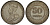 Стрейтс-Сетлментс 50 центов 1921 Георг V (1910-1936) KM 35.1 серебро 1521-225