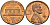 США 1 цент 1962 D, Линкольн KM 201 медь цинк 4564-359