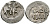 ВЕЛИКОЕ КНЯЖЕСТВО МОСКОВСКОЕ ДЕНГА 1535 - 1547 ИВАН IV ВАСИЛЬЕВИЧ, МОСКОВСКИЙ МОНЕТНЫЙ ДВОР, 0,36 ГР ГиК №48 серебро 262-1244