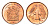 ЮАР 1 цент 1998 герб, капские воробьи KM 170 сталь плакированная медью UNC 4694-236