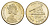 Гибралтар 1 фунт 2004 300 лет захвату Гибралтара KM 1051 никель латунь UNC 4646-1112