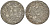 Великое княжество Литовское 2 денария 1623 Сигизмунд III (1587-1632), вес 0,63 гр. серебро 1517-244