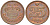 ДАНИЯ 25 ЭРЕ 1999 LG; JP; A, МАРГРЕТЕ II (1972-) KM 868.1 бронза 100-562