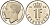 Люксембург 1 франк 1992 Великий герцог Жан (1964-2000), тираж 10.000 экземпляров KM 63 сталь плакированная никелем  BU  4635-1216