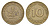 ФРГ 10 пфеннигов 1950 D KM 108, J. 383 сталь плакированная латунью 4705-465