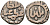Индия 2 гани 1266-1287 AD Делийский Султанат, Ghiyath al-Din Balban биллон 192-741