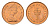 Великобритания 1/2 пенни 1981 Елизавета II (1952-2022) KM 914, Spink 4239 бронза UNC 4685-542