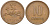 ЛИТВА 10 ЦЕНТОВ 1991 KM 88 бронза 116-135