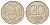 Россия 20 рублей 1992 ММД Y 314 медно-никель 4678-151
