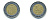 Мексика 1 песо 2005 KM 603 биметалл 3999-941