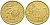 ИСПАНИЯ 10 ЕВРОЦЕНТОВ 2001 ХУАН КАРЛОС I (1975-) KM 1043 латунь 4544-235