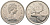Канада 25 центов 1986 Елизавета II (1952-2022), олень KM 74 никель 190-654