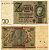 ГЕРМАНИЯ 20 РЕЙХСМАРОК 1929 Pick 181a бумага 3295-78-2