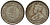 Стрейтс-Сетлментс 5 центов 1926 Георг V (1910-1936) КМ 36 серебро 53-544