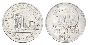 Венгрия 50 филлеров 1972 KM 574 алюминий 4705-1118