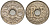 Франция 5 сантимов 1934 KM 875 медно-никель 4596-624