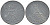 ДАНИЯ 1 ЭРЕ 1959 C; S, ФРЕДЕРИК IX (1947-1972) KM 839.2 цинк 214-534