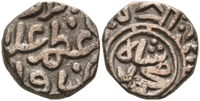 Индия 2 гани 1308 (AH711) Делийский Султанат, Alu ed-din Muhammad Shab II (1295-1315) Goron/Goenka D 233, Mitchiner 2569 биллон 192-767