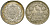 ГЕРМАНИЯ 1/2 МАРКИ 1916 F J. 16, KM 17 серебро UNC 65-246