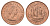 Великобритания 1/2 пенни 1967 Елизавета II (1952-2022) KM 896, Spink 4158 бронза UNC 4663-124
