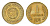 Болгария 1 стотинка 1974 KM 84 латунь UNC 4685-622