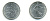 ФРАНЦИЯ 1/2 ФРАНКА 1974 СЕЯТЕЛЬ KM 931.1, LE FRANC 198.13 никель 25-931