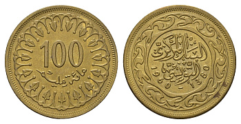 Тунис 100 миллимов 1960 АН 1403 KM 309 латунь UNC 4662-736