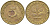 ФРГ 5 пфеннигов 1950 D KM 107, J.382 сталь плакированная латунью 4174-748