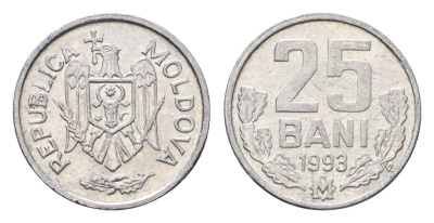 Молдавия (Молдова) 25 бань (бани) 1993 KM 3 алюминий 4694-1059