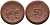 Саксония 50 пфеннигов 1921 виноград и лопата J. N 54 фарфор 1094-5-22