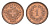 Швейцария 1 раппен 1902 B, редкий год KM 3 бронза UNC 00-810-85