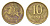 Литва 10 центов (сентов) 1998 KM 106 никель латунь 4632-612
