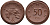 Саксония 50 пфеннигов 1921 виноград и лопата J. N 54 фарфор 1094-5-73